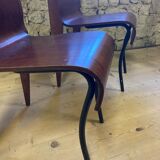 4 wooden chairs