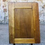 Small vintage row with sliding doors, metal legs Circa 50's