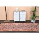 Vintage Turkish Oushak Handmade Wool Cotton Orange Runner Rug 98x282