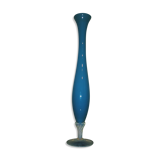 Vase soliflore opaline bleu