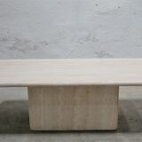 Vintage coffee table in travertine