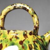 Pretty vintage terracotta glazed goat jug