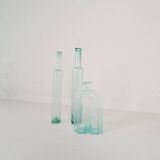 Antique set of 3 decorative bottles / vases from Sweden circa 1800