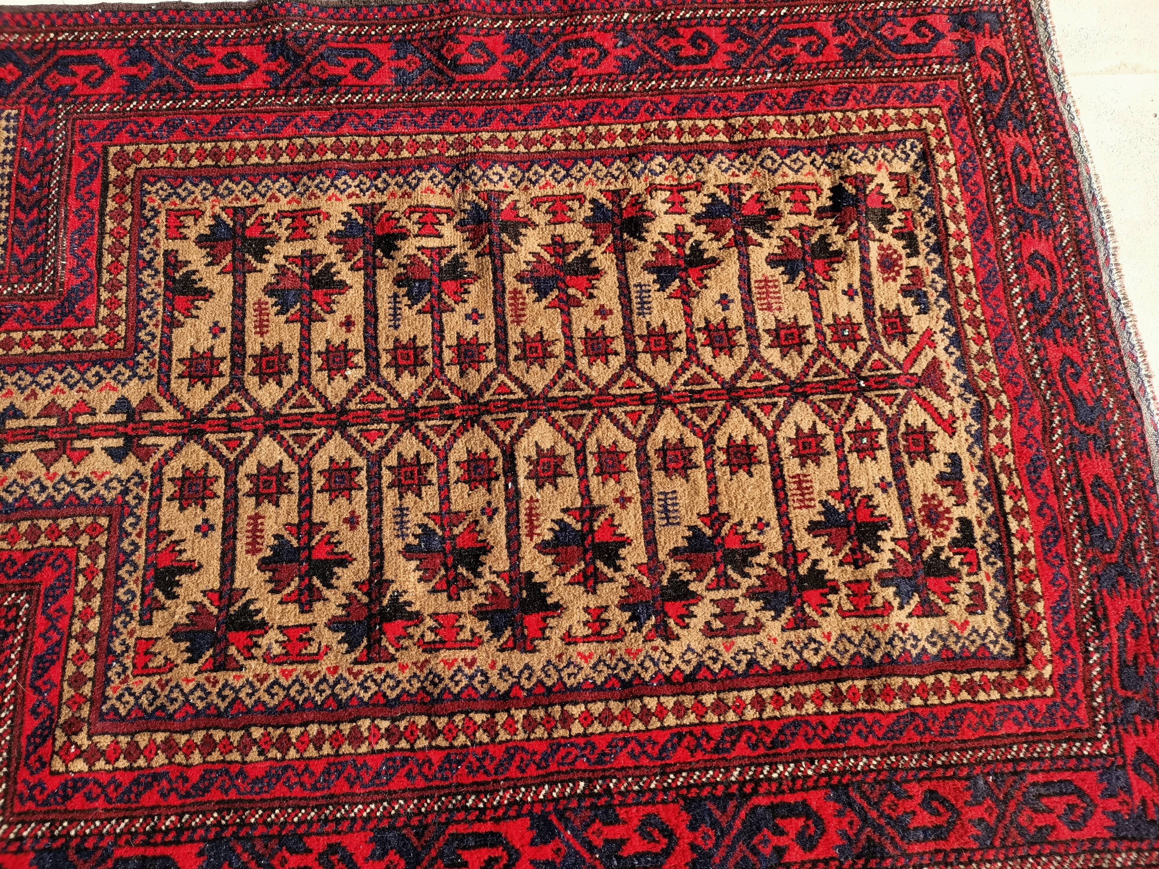 Old carpet Afghan-Baloch 150x92 cm