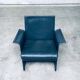 Postmodern Korium KM1 Leather Armchair by Tito Agnoli for Matteo Grassi, Italy, 1980s