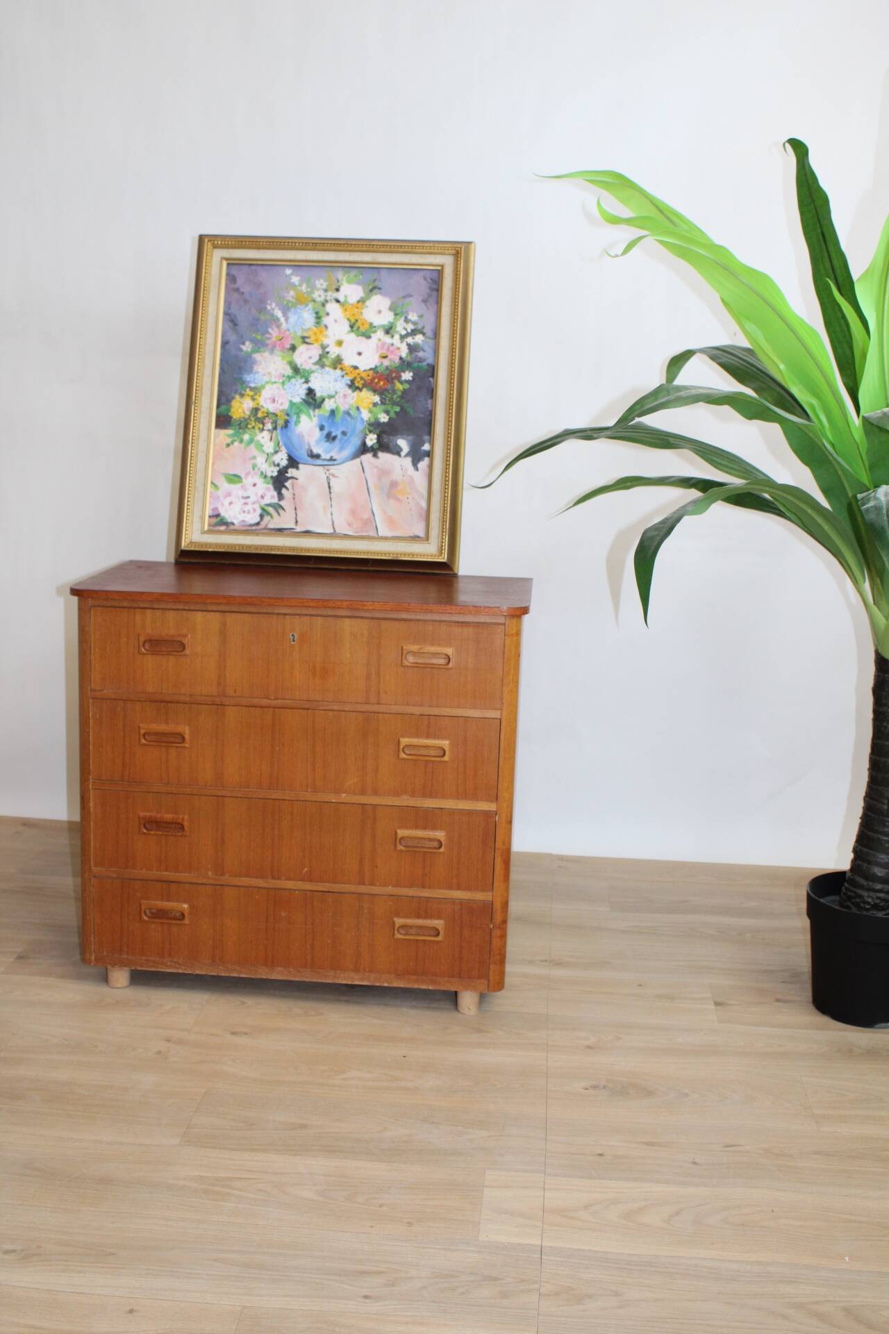 4-drawer chest of drawers in teak 1960 Denmark