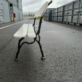 Garden bench old cast iron feet