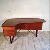 Peter Nielsen Lovig rosewood Scandinavian desk - 1960