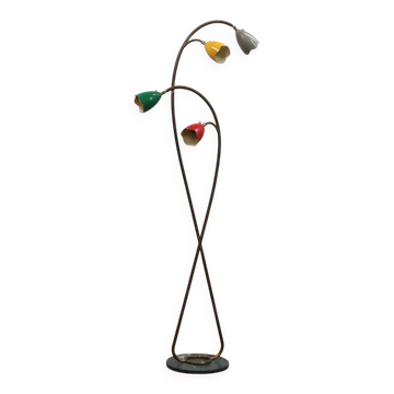 1950s Italian Biancardi e Jordan brass floor lamp