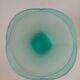 Vintage glass cut mint green pastel Italy