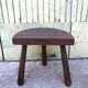 Vintage solid wood tripod stool