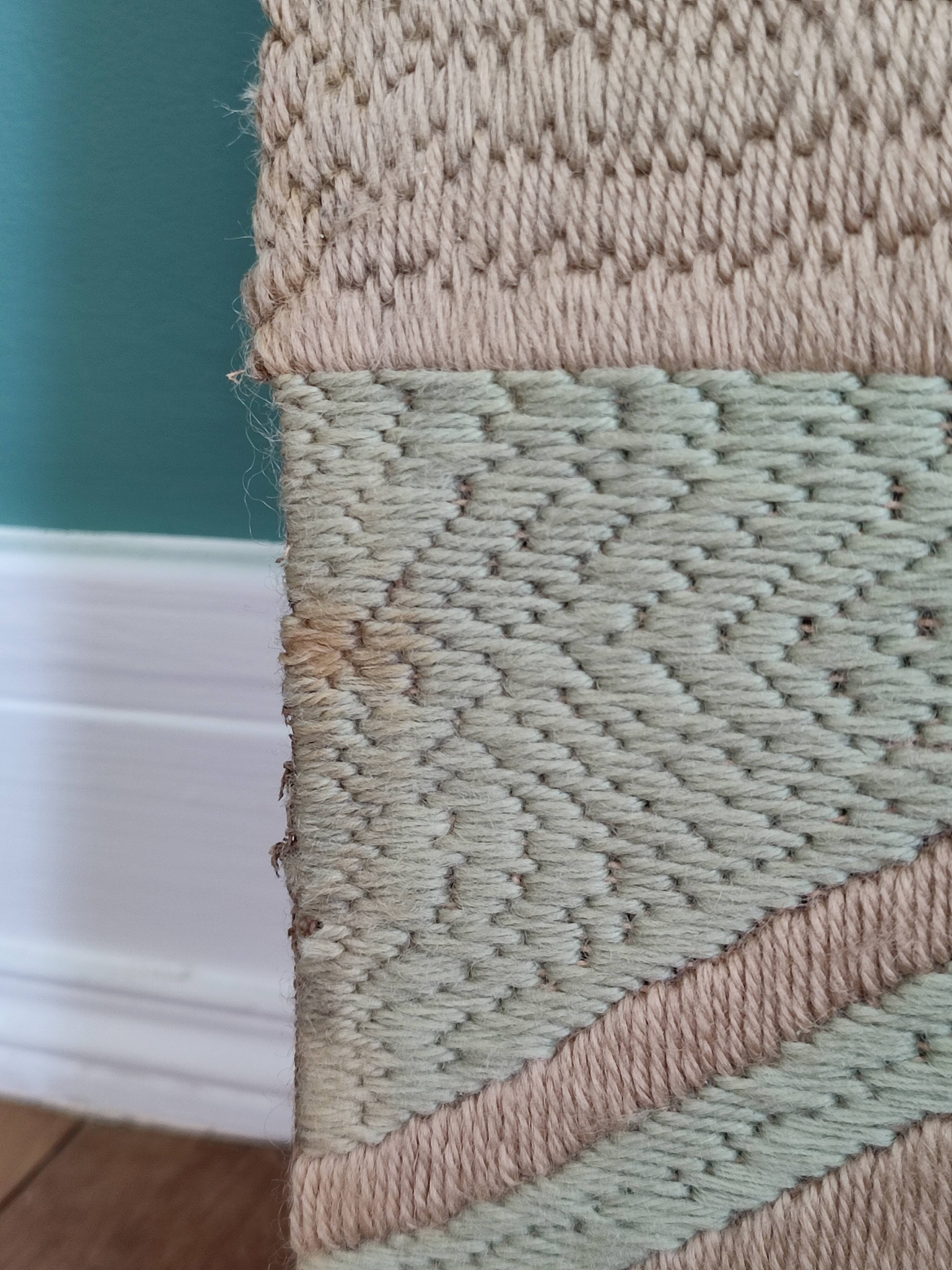 Large format handmade wall tapestry vintage