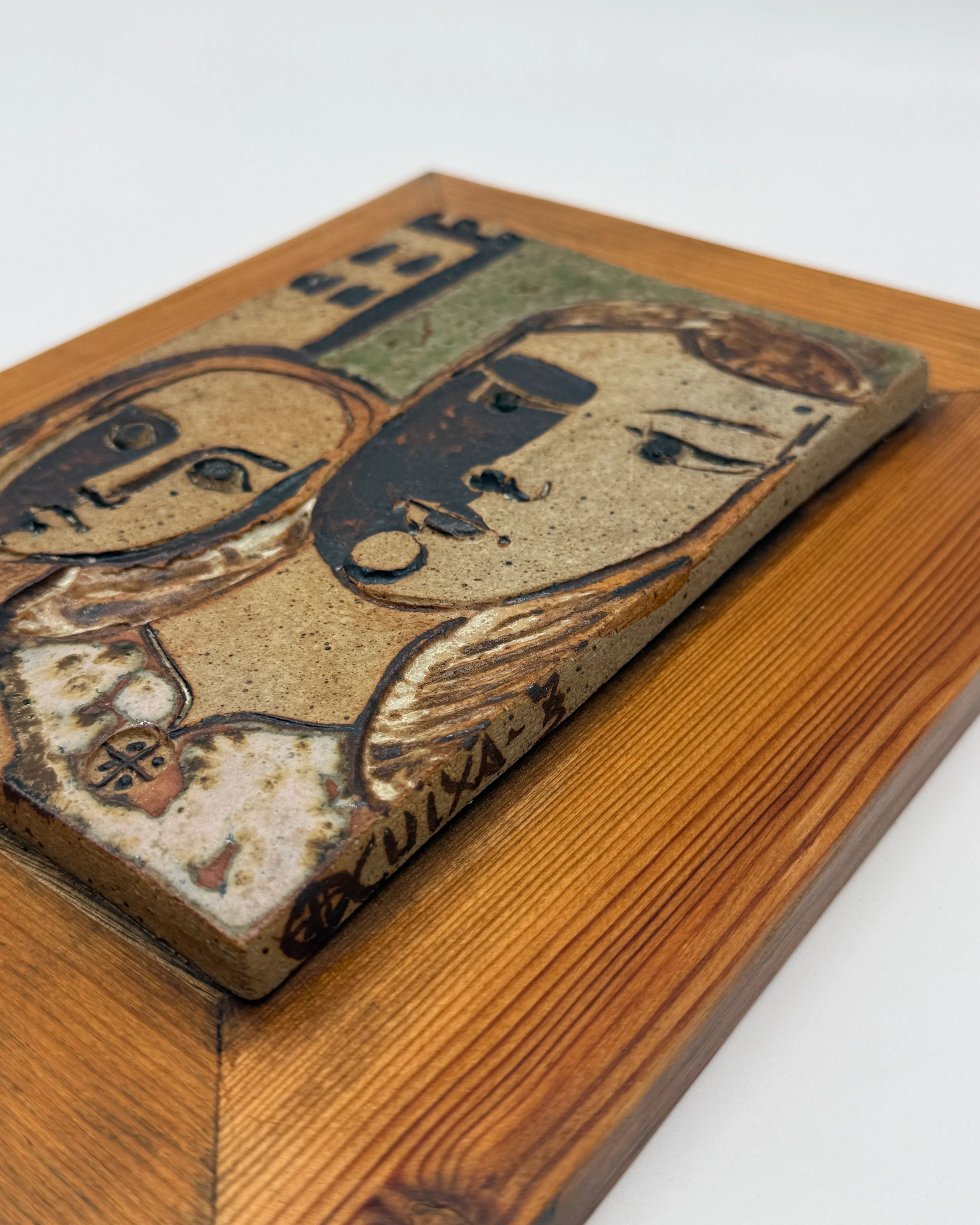 Wall ceramic by Father Paoli – Saint-Michel-de-Cuxa, 1973