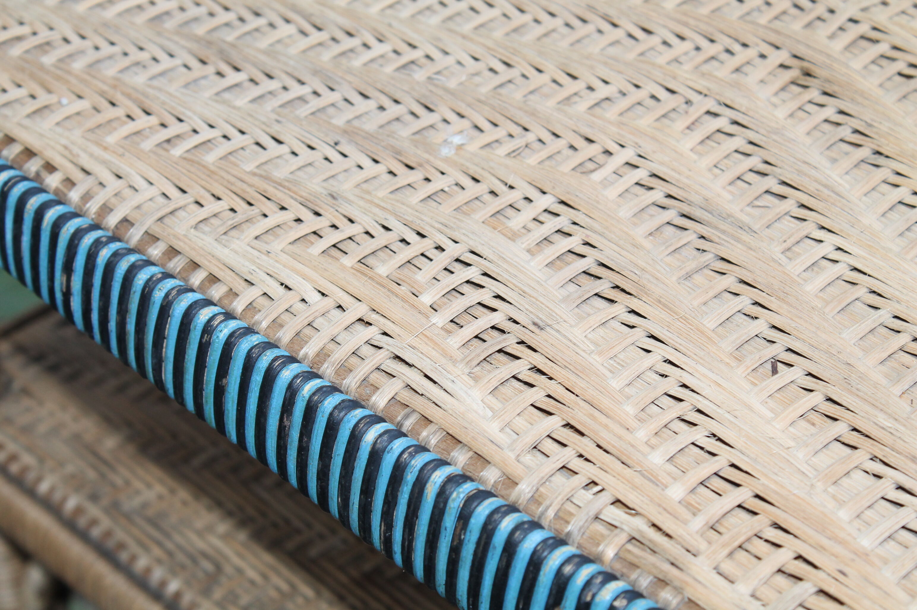 Rattan chair and garden table