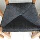 Suite of 4 straw chairs circa 1960