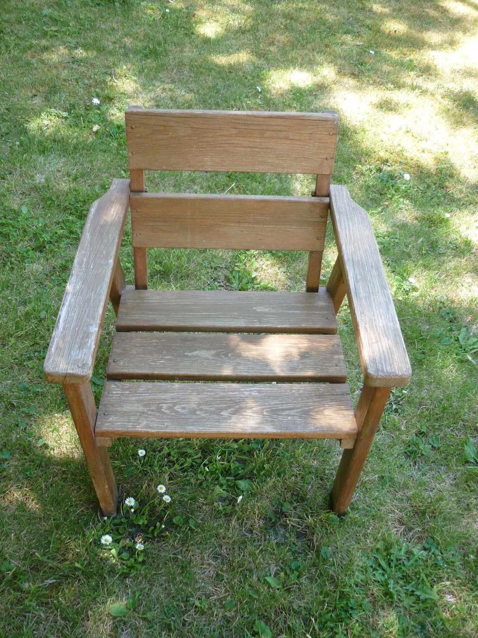 Fauteuil enfant bois massif