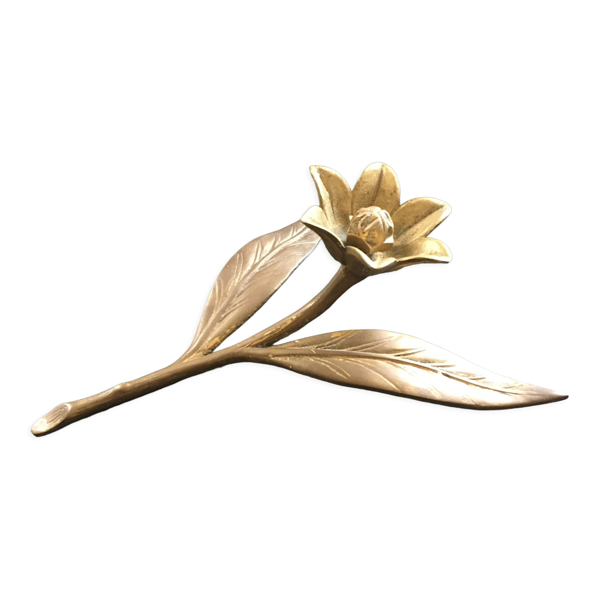 Brass flower paper press
