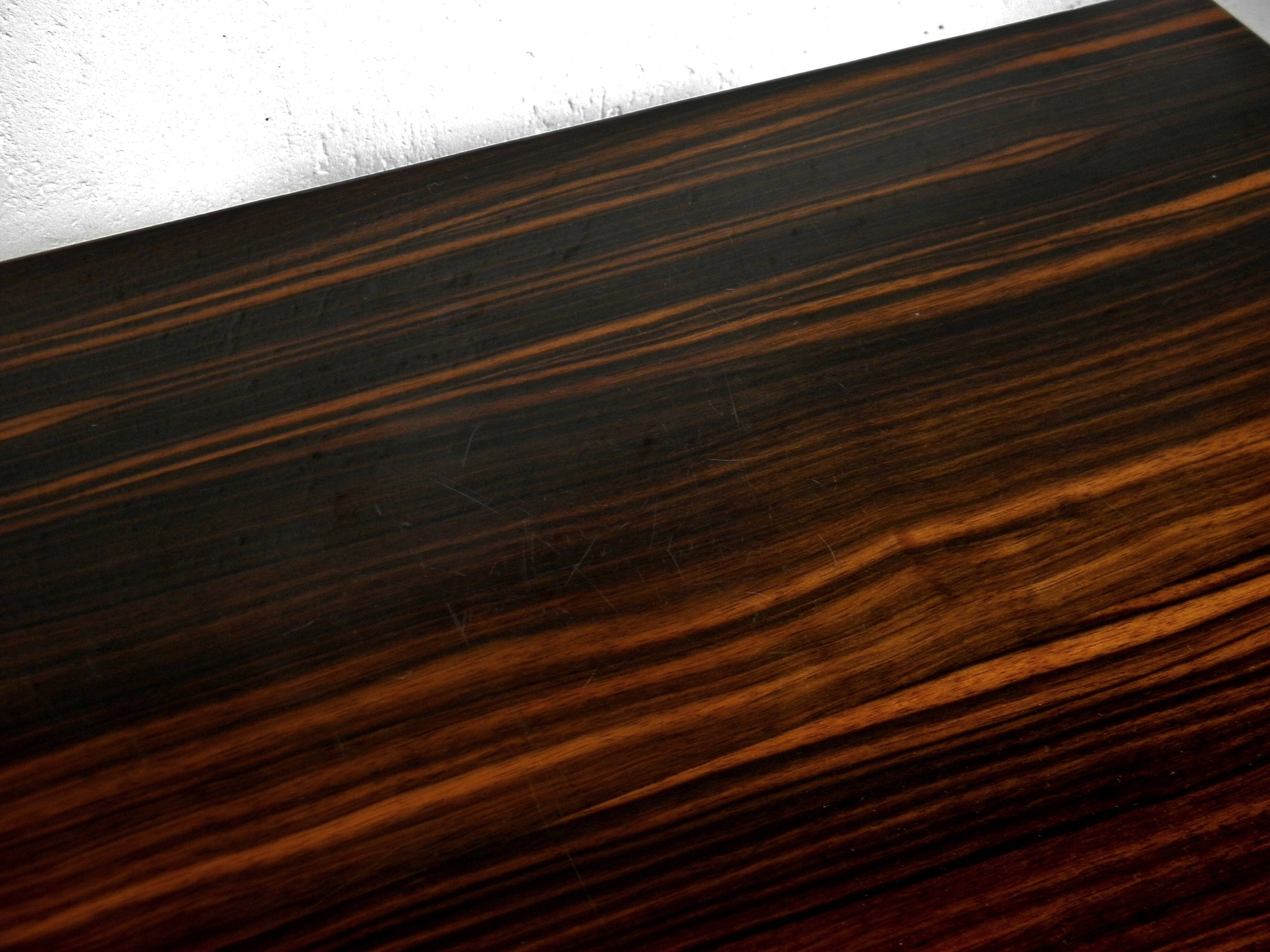 NIGHTSTAND in MACASSAR EBONY - 1960s