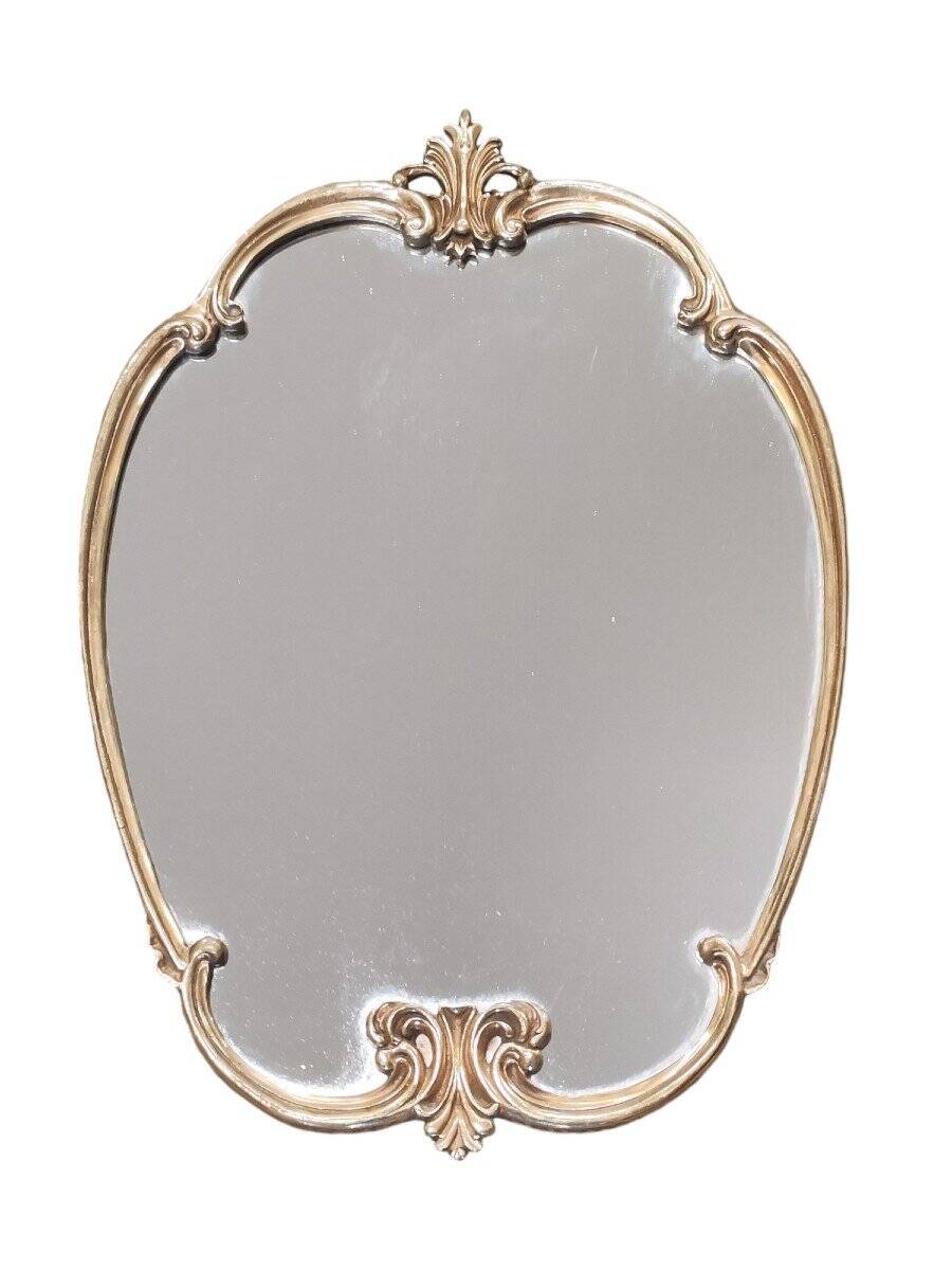 Vintage Louis XV Style Bronze Mirror