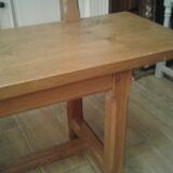 Bench with oak backrest