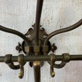 Brass wall coat rack