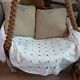 2 dessus de lit anciens en crochet fait main