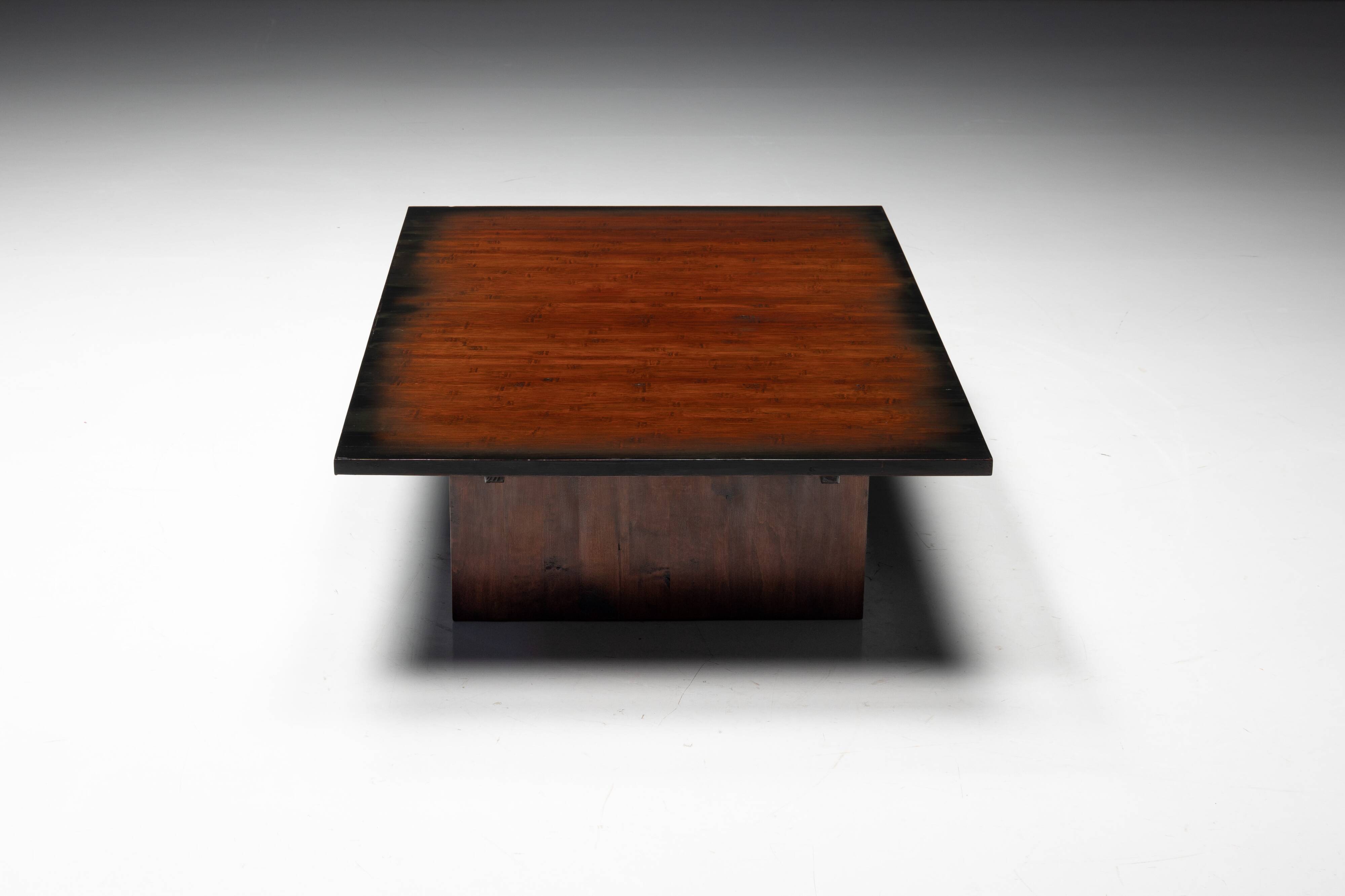 Bamboo Coffee Table by Axel Vervoordt, Belgium, 1980s