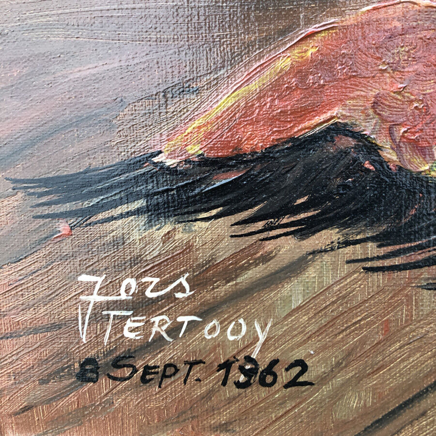 old painting "The gladioli"