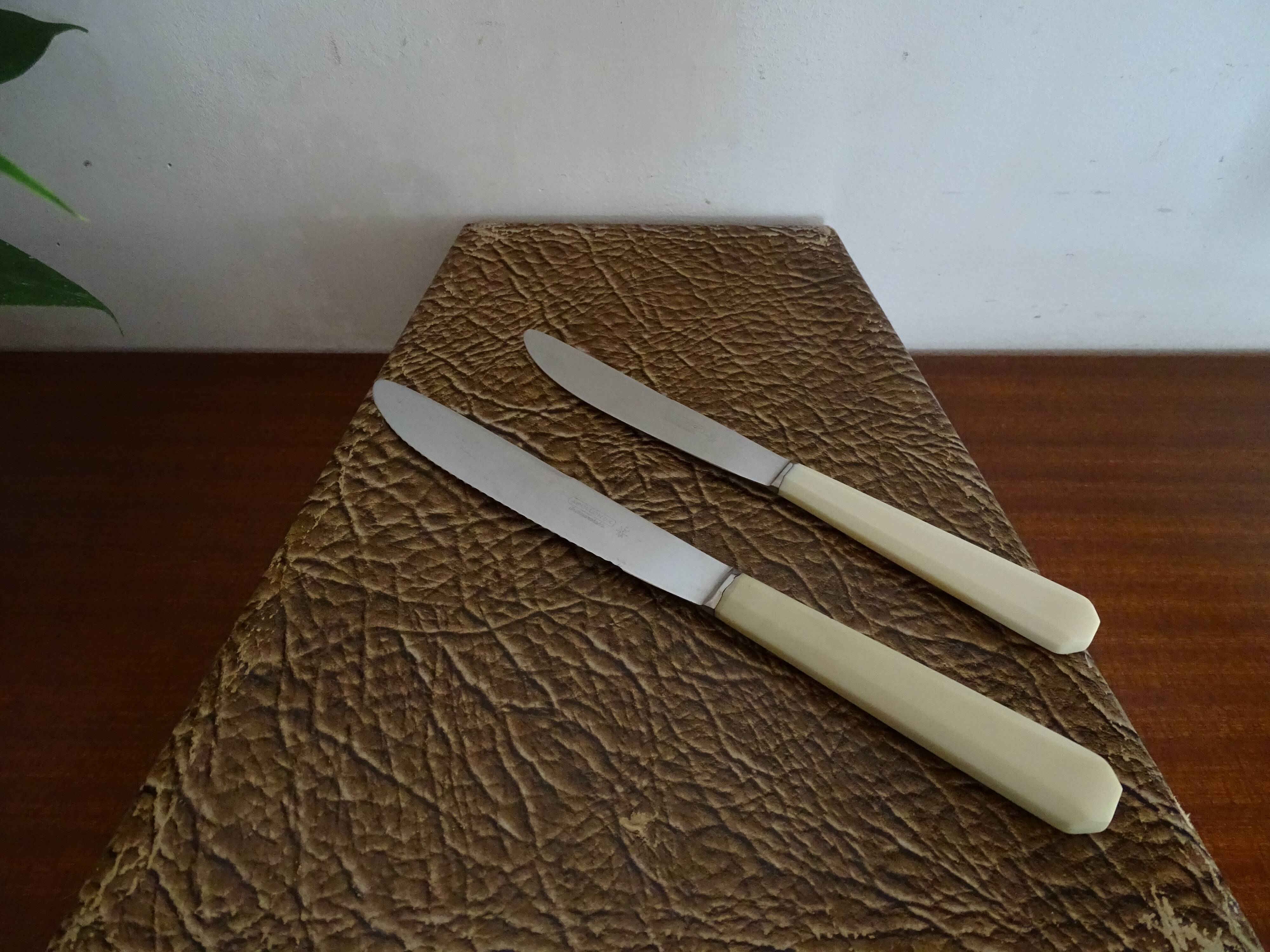 24 Art Deco knives Apollonox bakelite and stainless steel handles in case