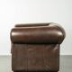 Set of a smooth chesterfield sofa and armchair with a timeless English look