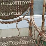 Rattan and bamboo set