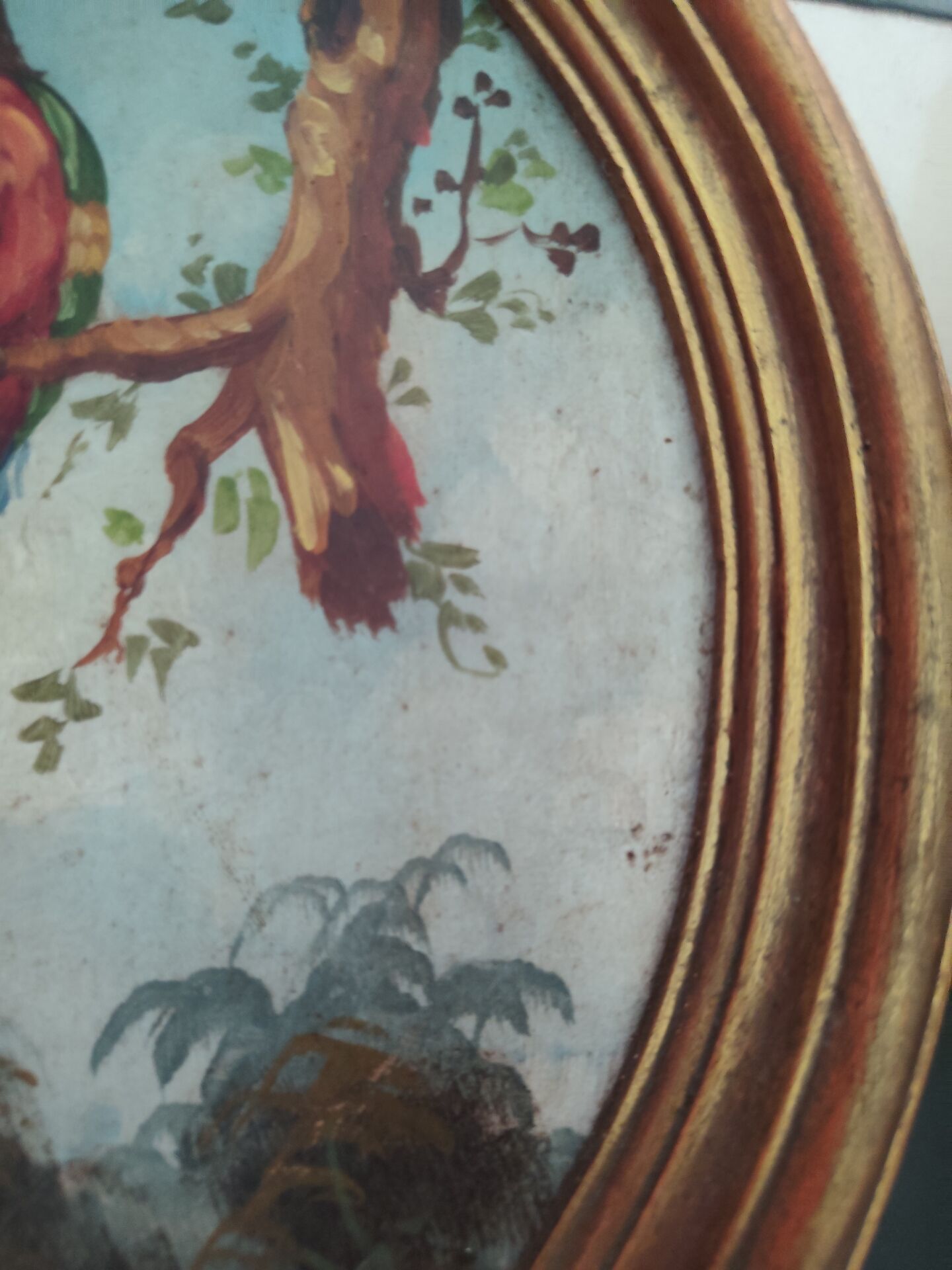 Pair of bird paintings
