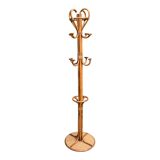 Vintage rattan parrot coat rack 1970