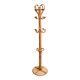 Vintage 1970s rattan parrot coat rack