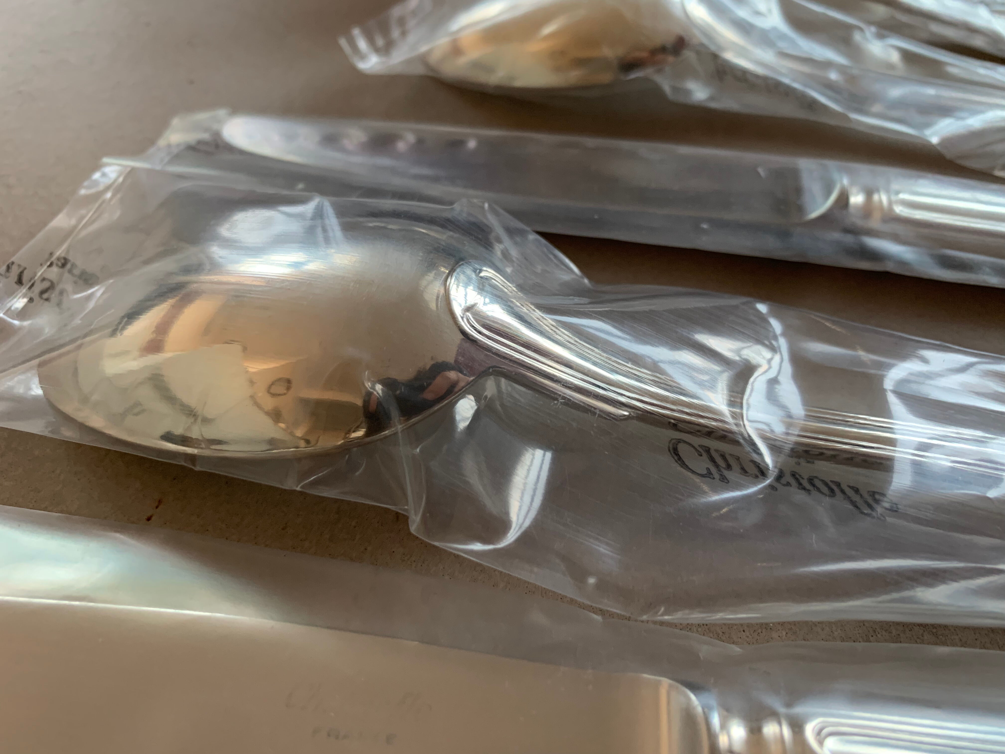 Set 6 christofle covers new Chinon model