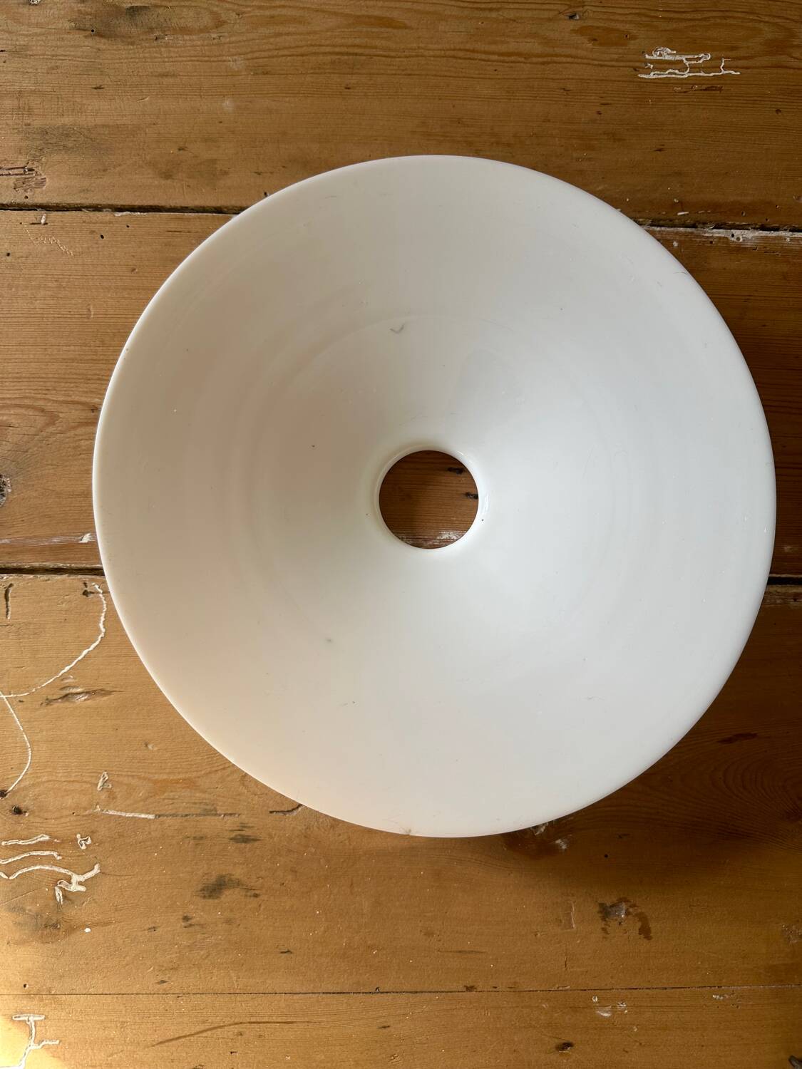 White opaline pendant light