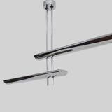 French Crown Halogen Pendant Chandelier from Maison Lucien Gau LG, 1980s