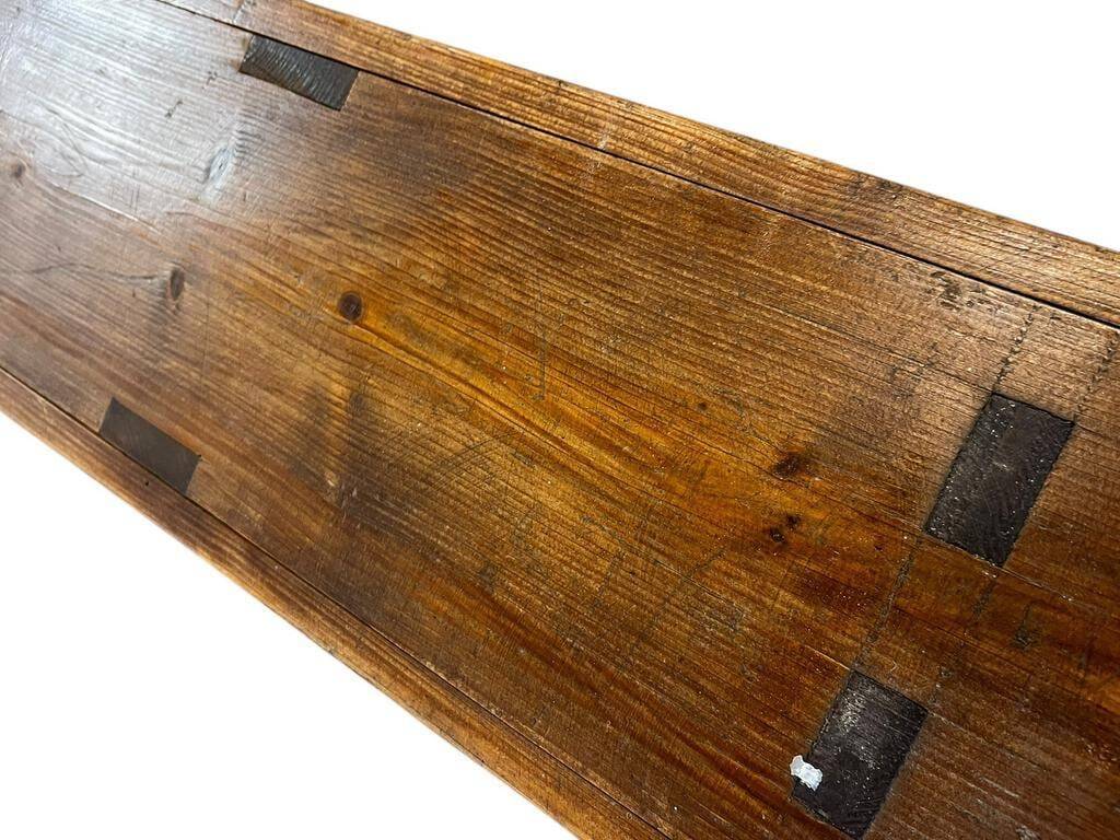 XL vintage solid wood bench / bench
