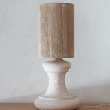 Large chamotted sandstone lamp