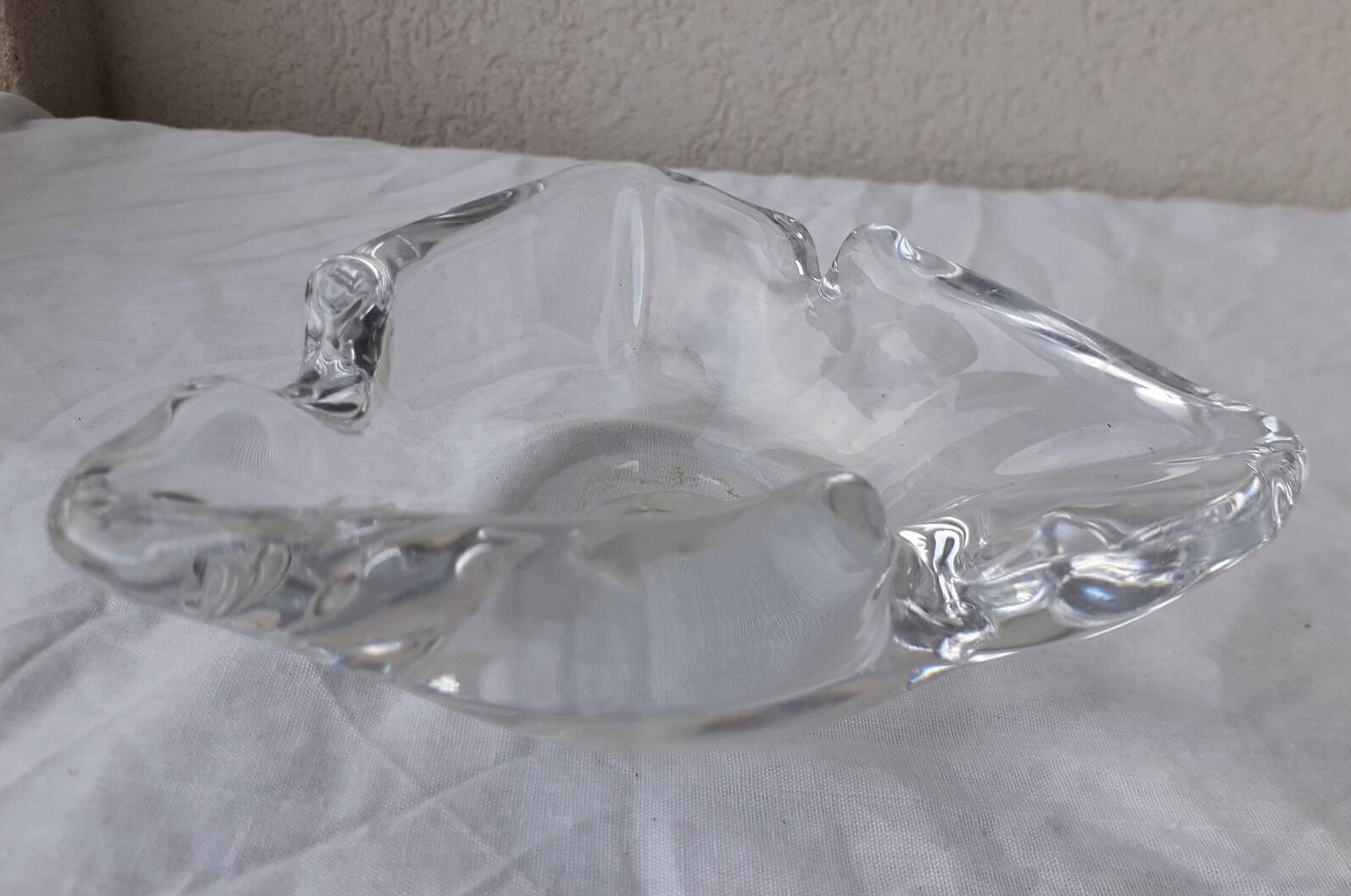 Schneider crystal ashtray