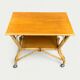 Vintage rattan and oak serving trolley 1960
