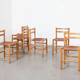Ate van Apeldoorn Set of 6 Dining Chairs for Houtwerk Hattem 1960s