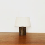 Brutalist brass table lamp