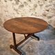 Antique French oak wine table – Loire region – Tilting top – 107 cm diameter