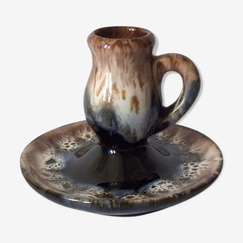 Vallauris Vintage ceramic candle holder