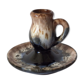 Vallauris Vintage ceramic candle holder