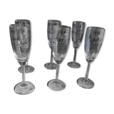 Verres flûtes à champagne gaussard lot de 6
