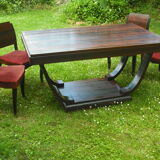 1920 table in amaranth veneer