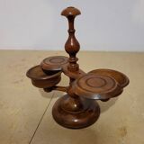 Pepper and salt shakers in cherry wood