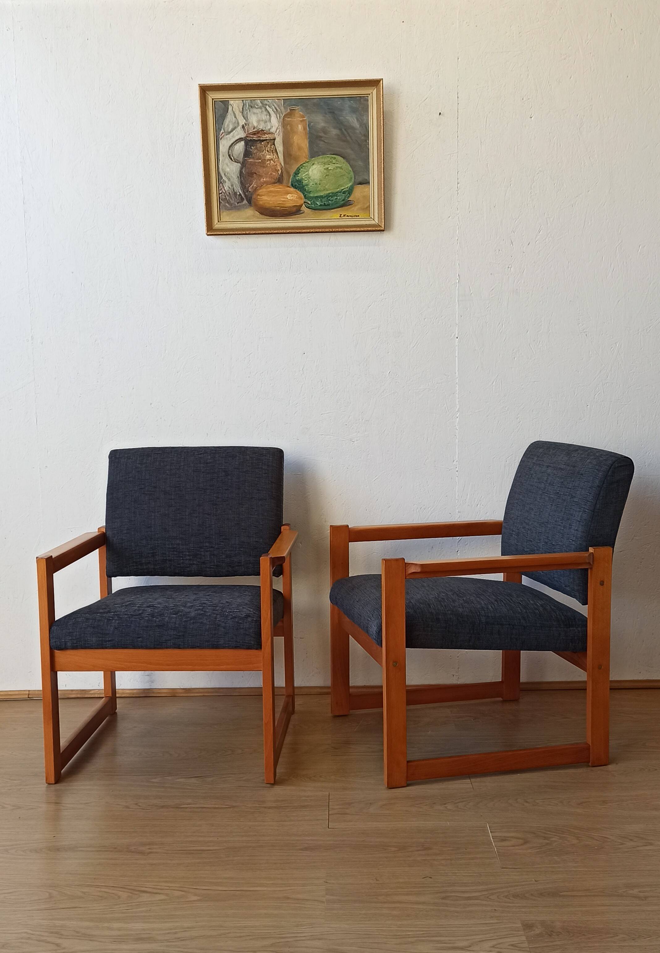 Fauteuils vintage 1970. Ensemble de 2.
